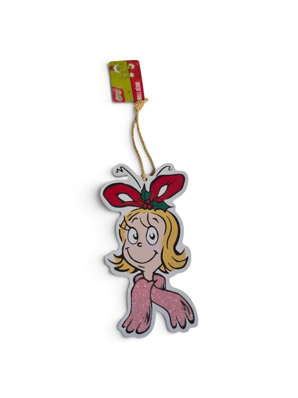 Seuss The Grinch Cindy Lou Who Christmas Wall Decor Holiday Sign Ornament Nwt